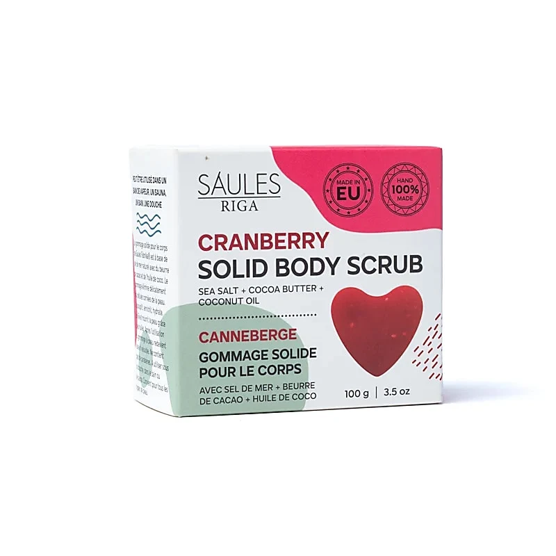 Natuurlijke scrub zeep cranberry