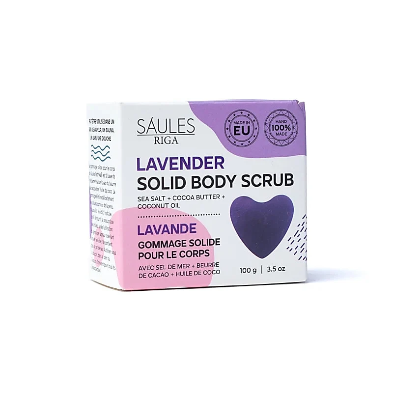 Natuurlijke scrub zeep lavendel