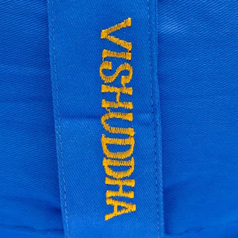 Meditatiekussen 5e chakra geborduurd