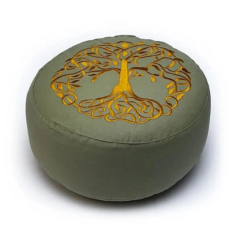 Meditatiekussen levensboom biokatoen