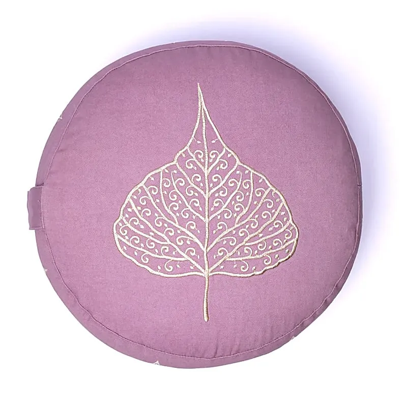 Meditatiekussen lila bodhiblad biokatoen