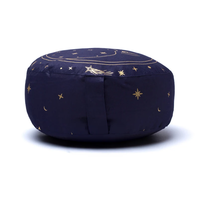 Meditatiekussen maan donkerblauw biokatoen