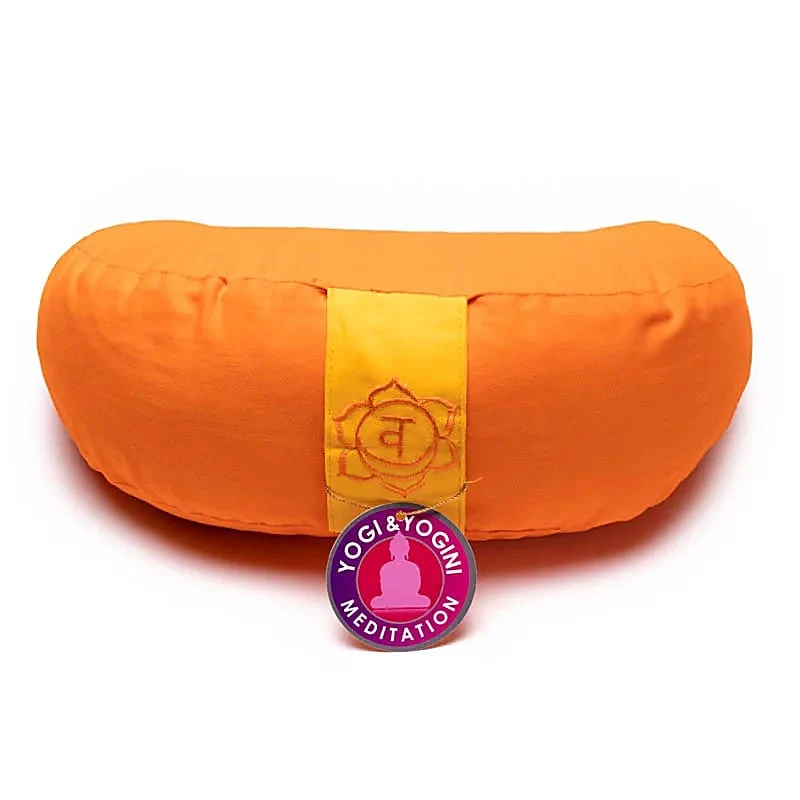 Meditatiekussen oranje chakra 2 halve maan