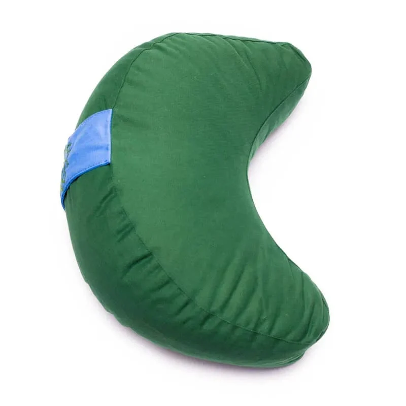 Meditatiekussen groen chakra 4 halve maan