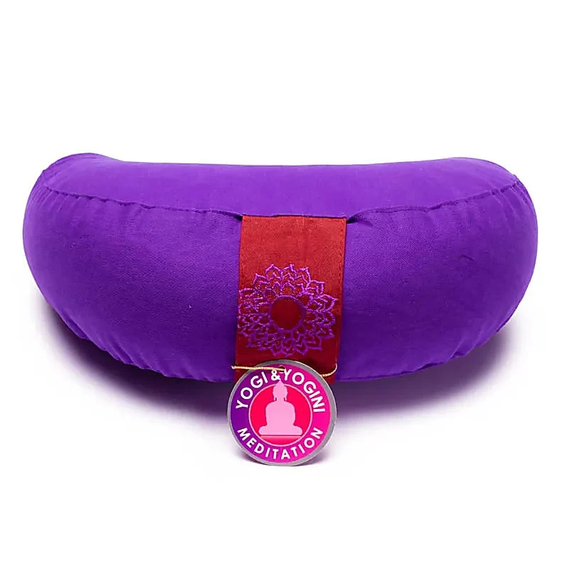 Meditatiekussen violet chakra 7 halve maan