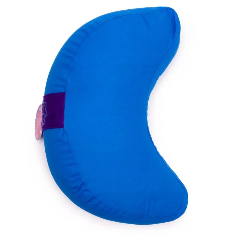 Meditatiekussen blauw chakra 5 halve maan