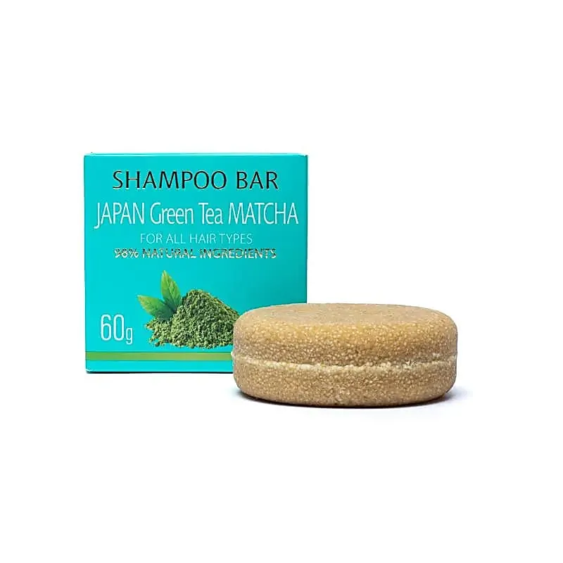Natuurlijke shampoo bar japanse groene thee