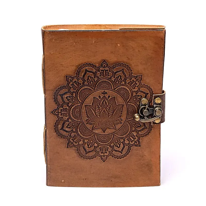 Notitieboek Mandala met kunstlederen kaft