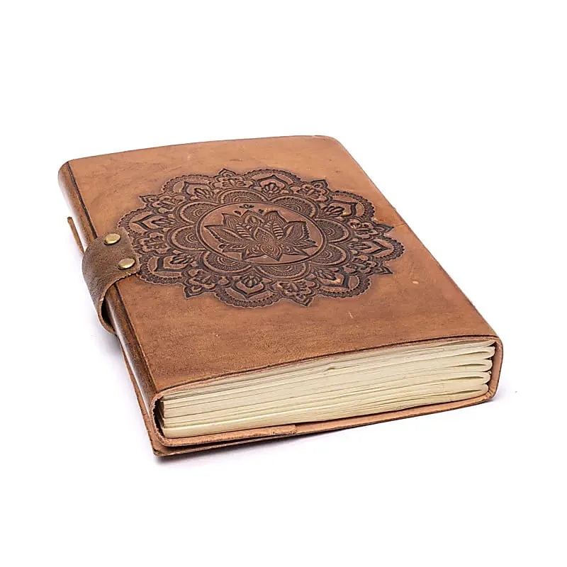 Notitieboek Mandala met kunstlederen kaft