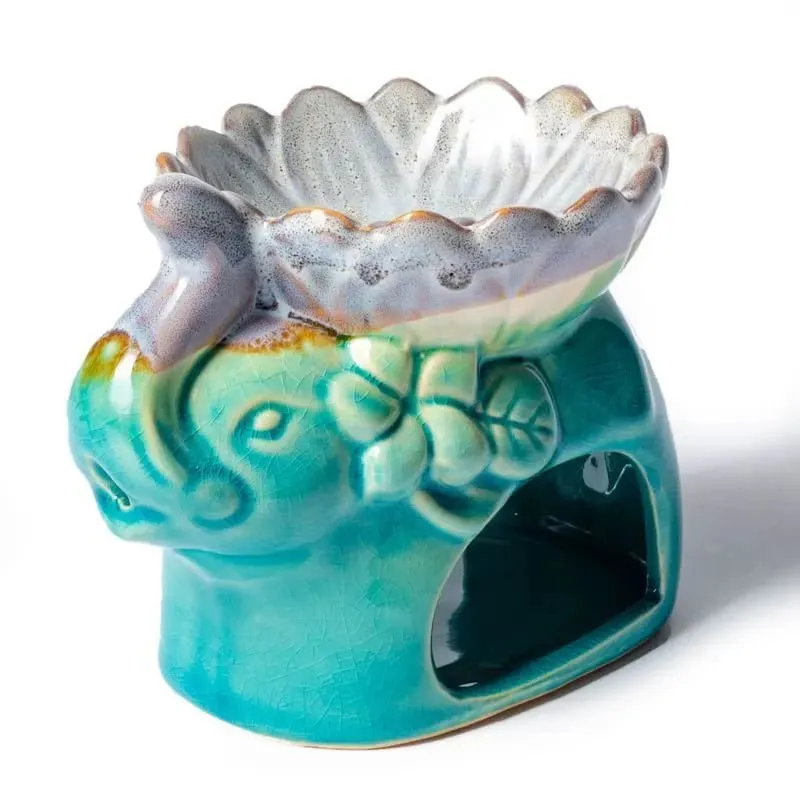 Olieverdamper & aromabrander olifant turquoise