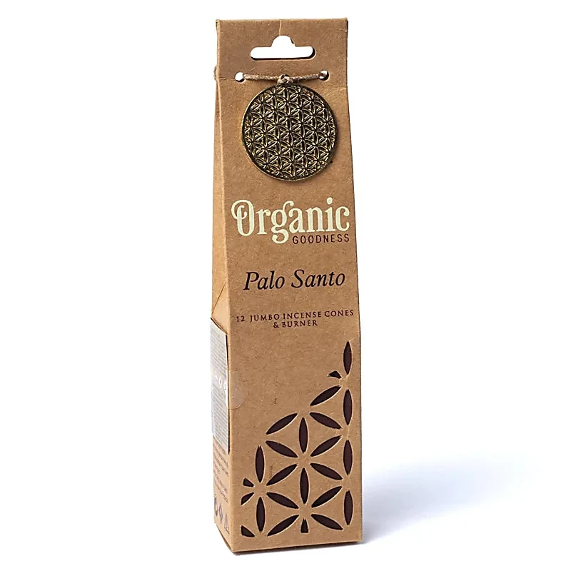 Organic Goodness Palo Santo wierookkegels + houder