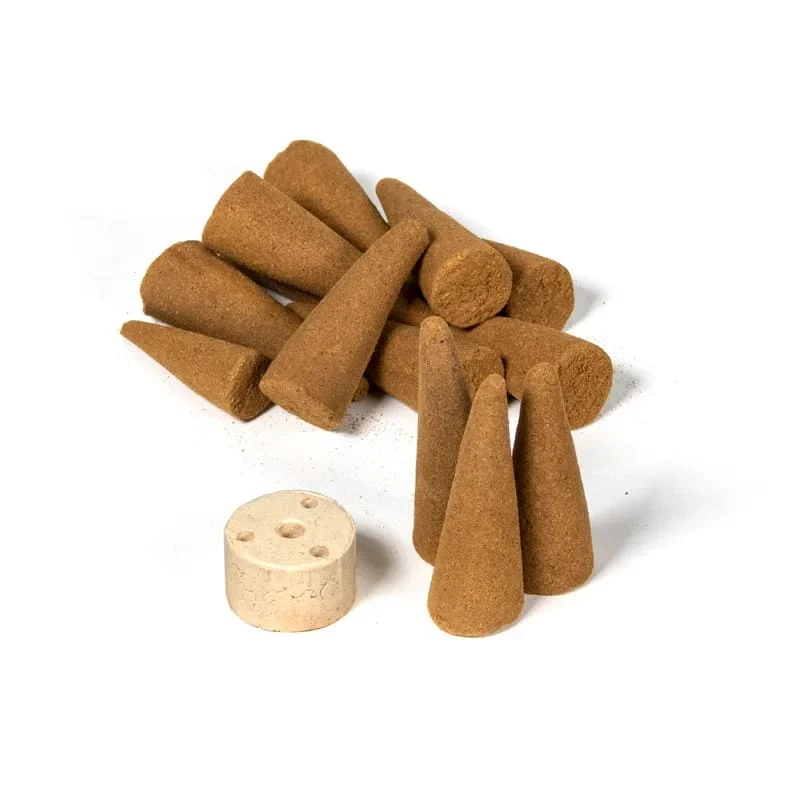 Organic Goodness Frankincense wierookkegels + houder