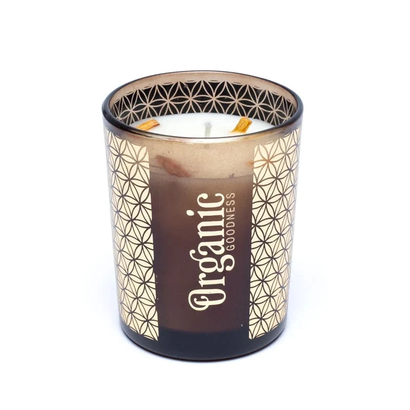 Organic Goodness geurkaars Palo Santo & Cederhout