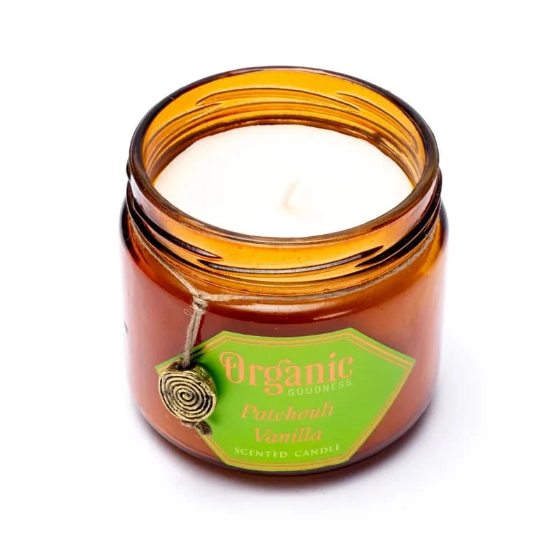 Organic Goodness soja was kaars Patchouli Vanille