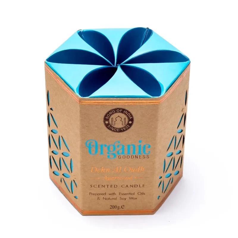 Organic Goodness soja was kaars Agarhout