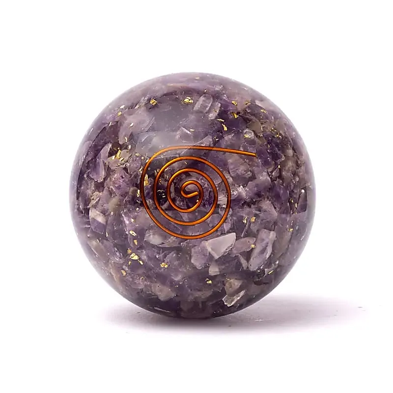 Orgoniet bol amethist met Seed of Life