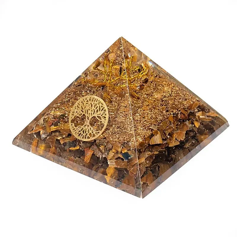 Tijgeroog piramide met levensboom
