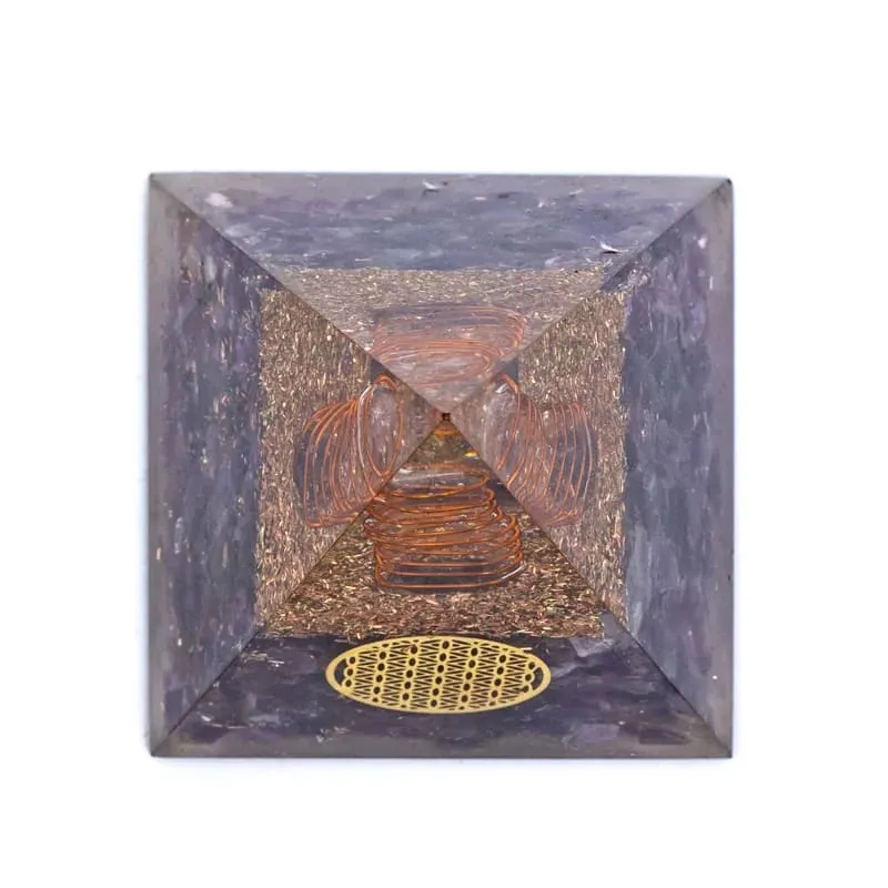 Orgoniet piramide amethist bloem des levens
