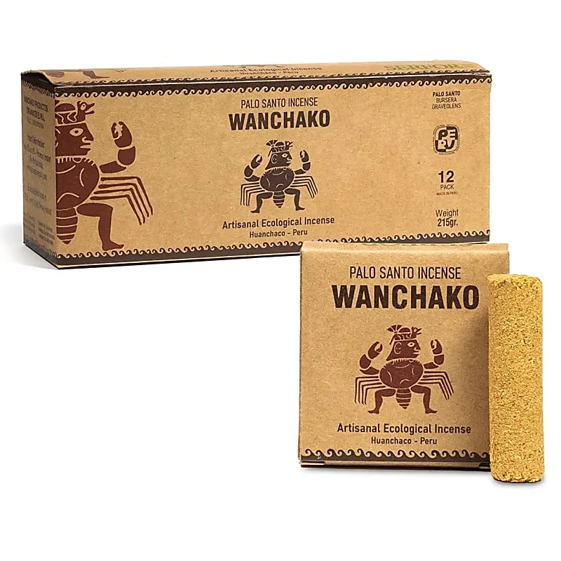 Palo Santo Wanchako wierookstaafjes doos van 12 pakjes
