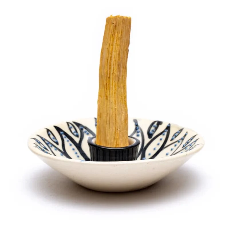 Palo santo wierookhouder wit
