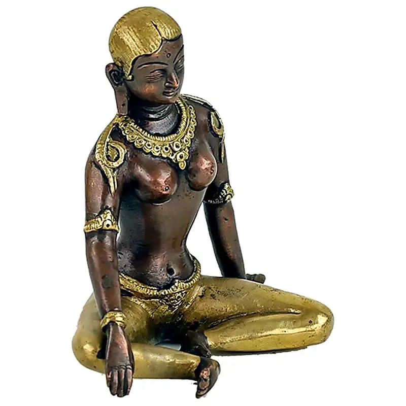 Parvati beeldje tweekleurig