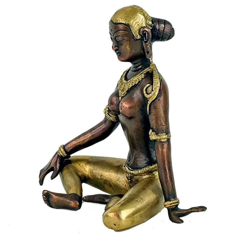 Parvati beeldje tweekleurig