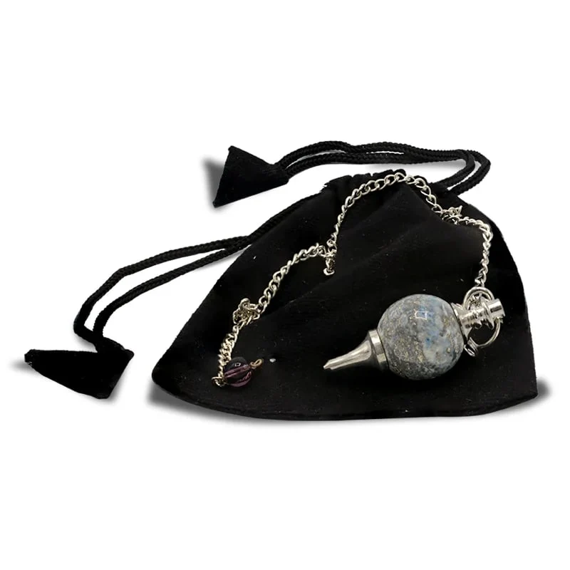 Pendel gepolijste Lapis Lazuli & metaal