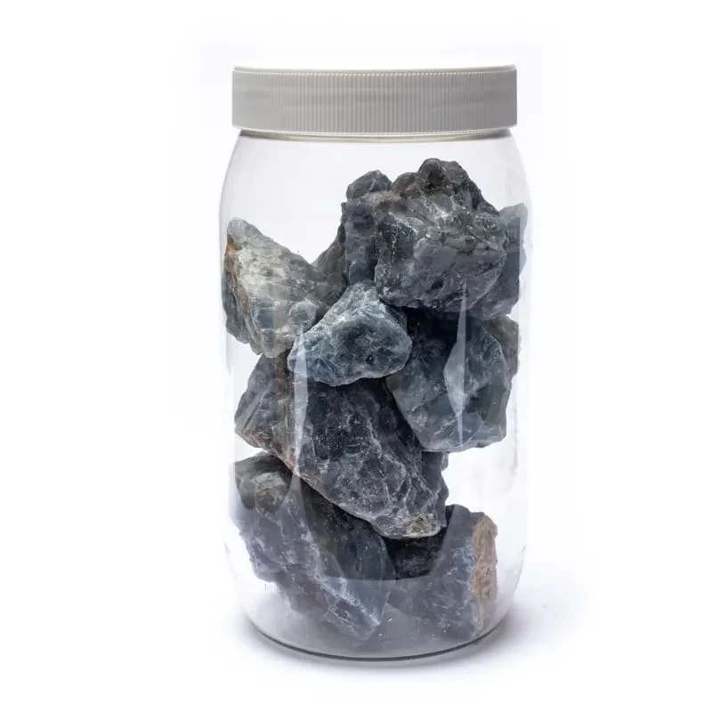 Ruwe blauwe calciet