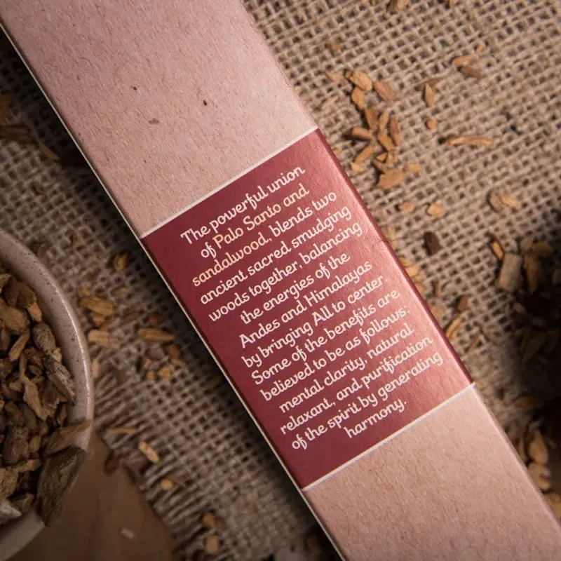 Sagrada Madre Palo Santo wierook met Sandelhout