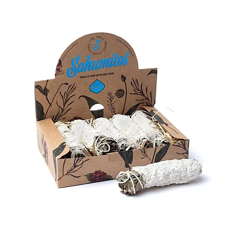 Sagrada Madre Sahumitos smudge Witte Yagra per 5 in displaydoos