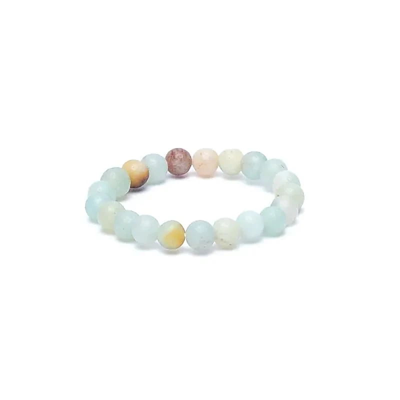 Ring amazoniet elastisch