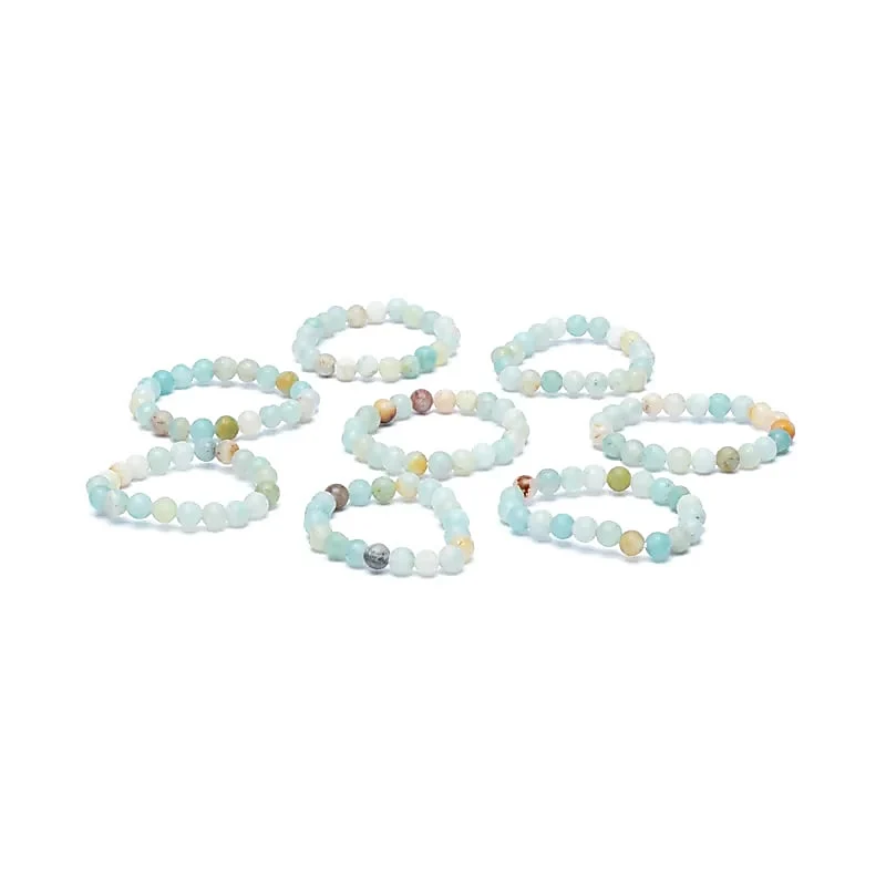 Ring amazoniet elastisch