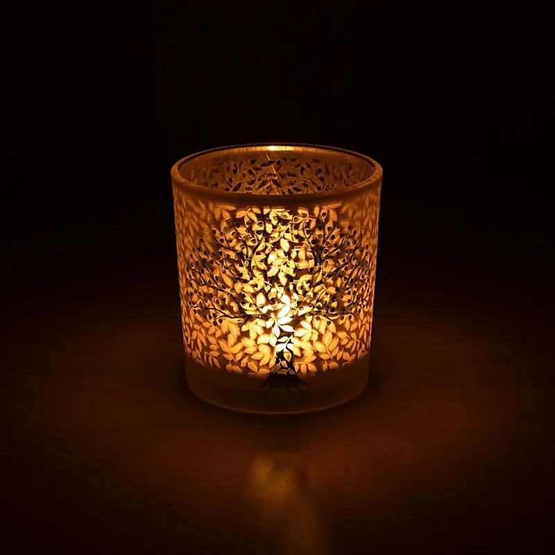 Sfeerlicht matglas/metallic Levensboom