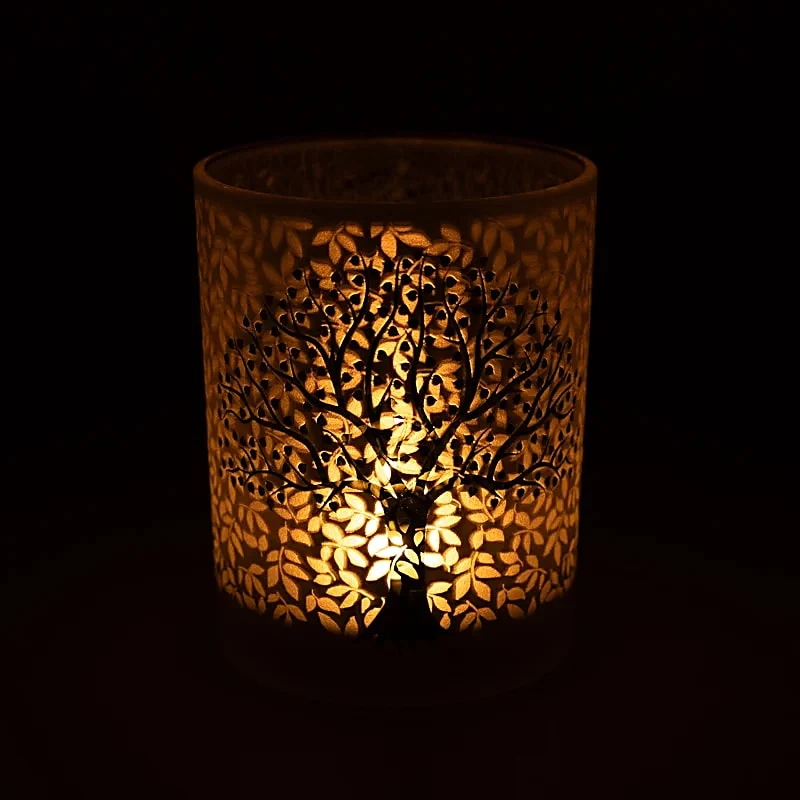 Sfeerlicht matglas/metallic Levensboom