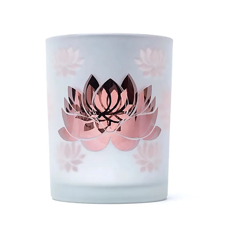 Sfeerlicht matglas/metallic Lotus