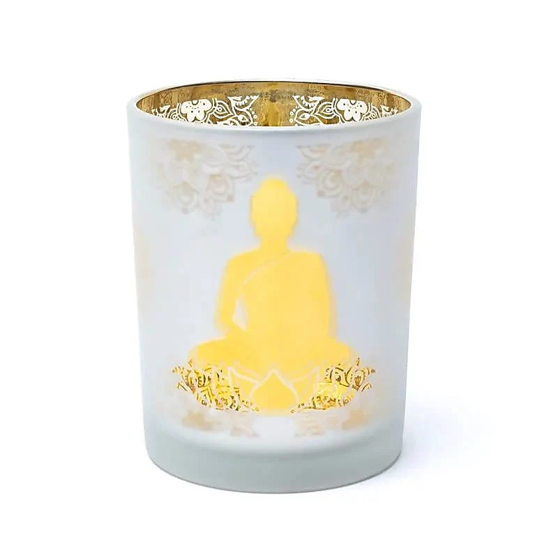 Sfeerlicht matglas/metallic Boeddha