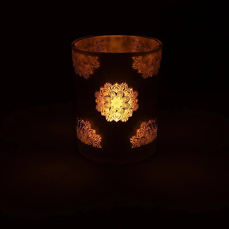 Sfeerlicht matglas/metallic Boeddha