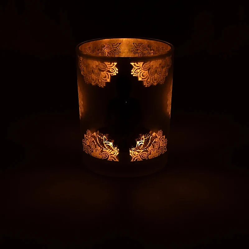 Sfeerlicht matglas/metallic Boeddha