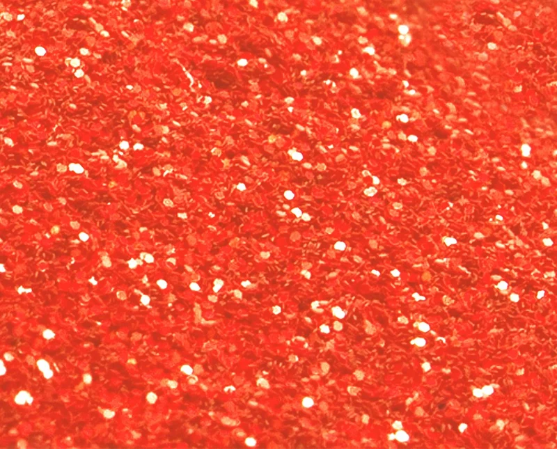 Cosmetic Glitter, Red Orange