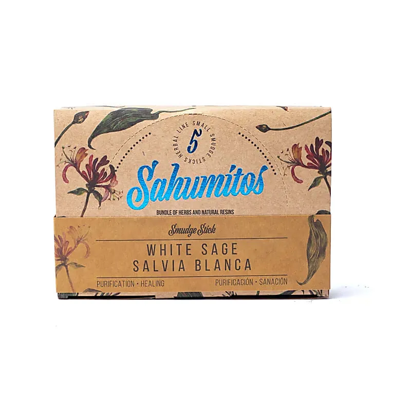 Sagrada Madre Sahumitos smudge Witte Salie per 5 in displaydoos