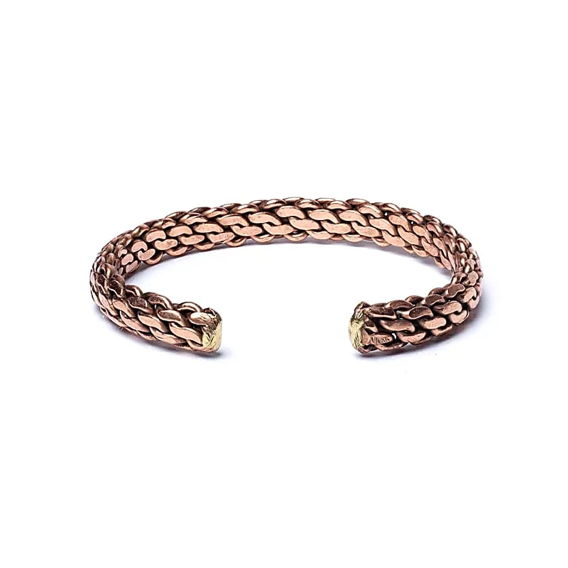 Schakelarmband bronskleurig