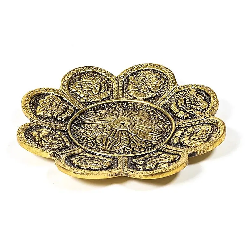 Wierookbrander 8 voorspoedsymbolen goudkleur