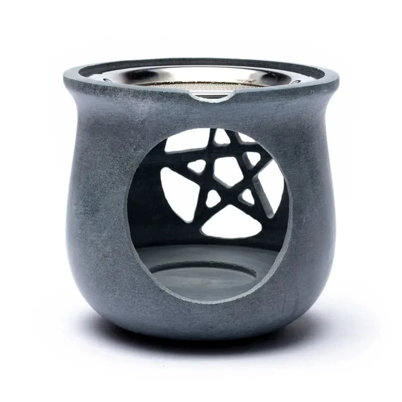 Wierookbrander Pentagram grijs + zeef