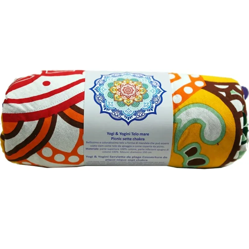 Strandlaken 7 chakra's mandala