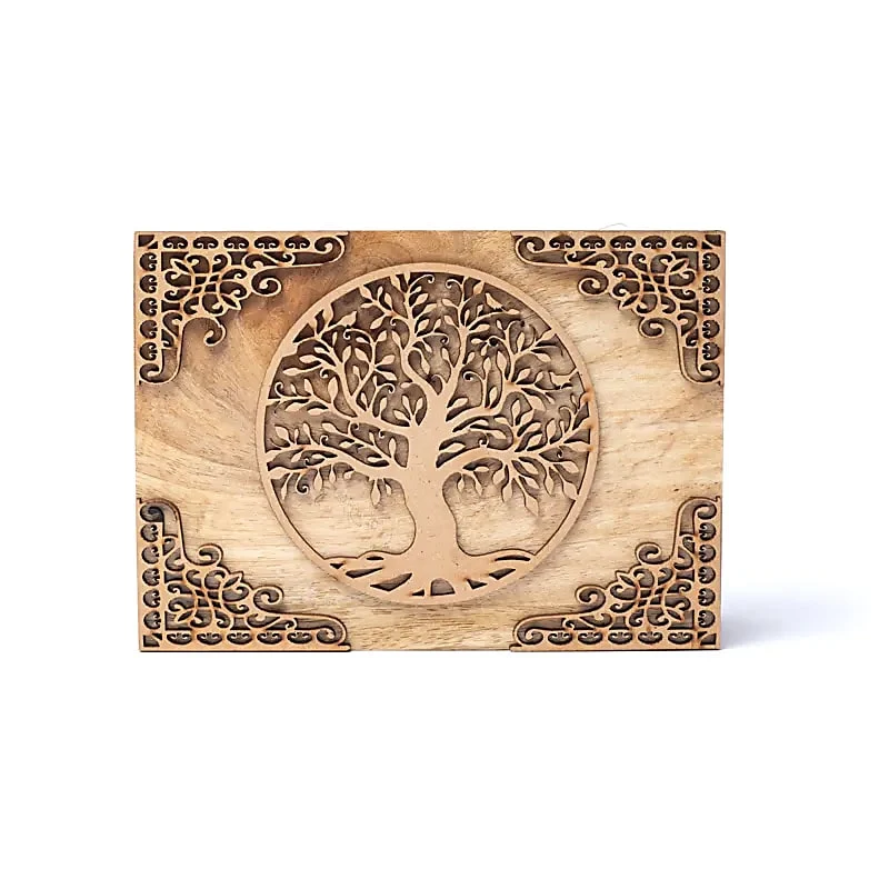 Tarotdoos levensboom mangohout