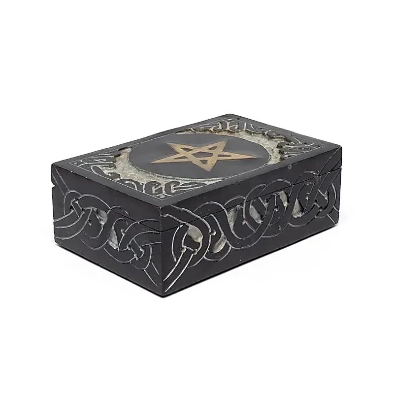 Tarotdoos Pentagram zeepsteen