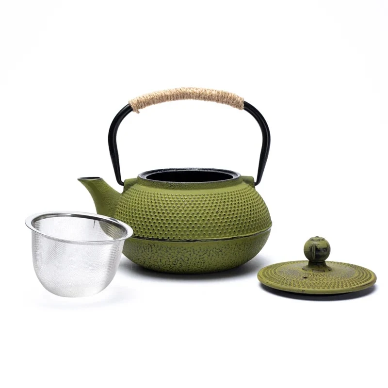 Tetsukyusu geëmailleerde 0,6 liter theepot groen