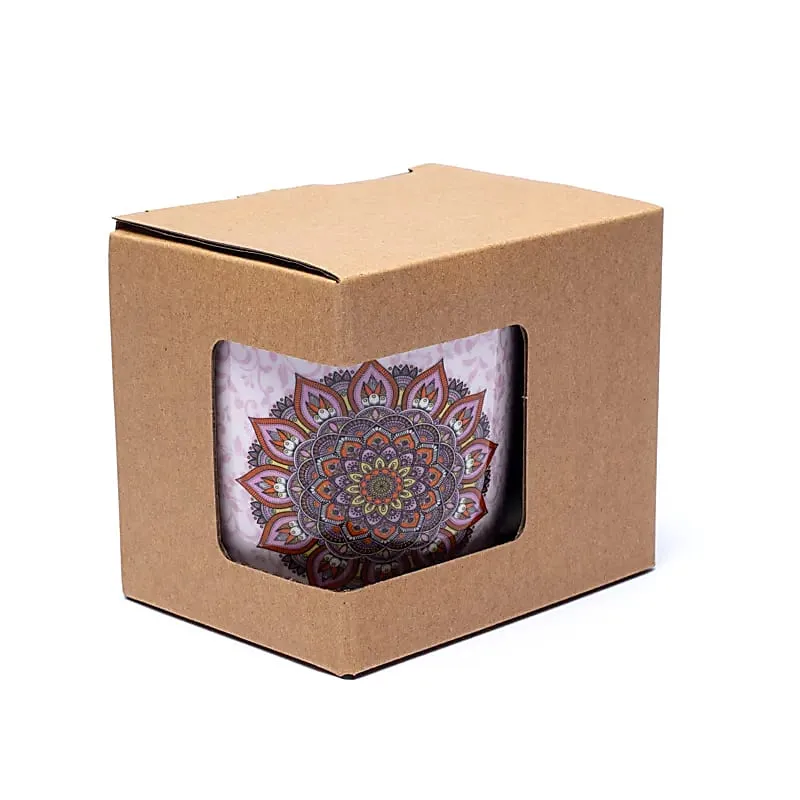 Theemok met zeef Mandala paars