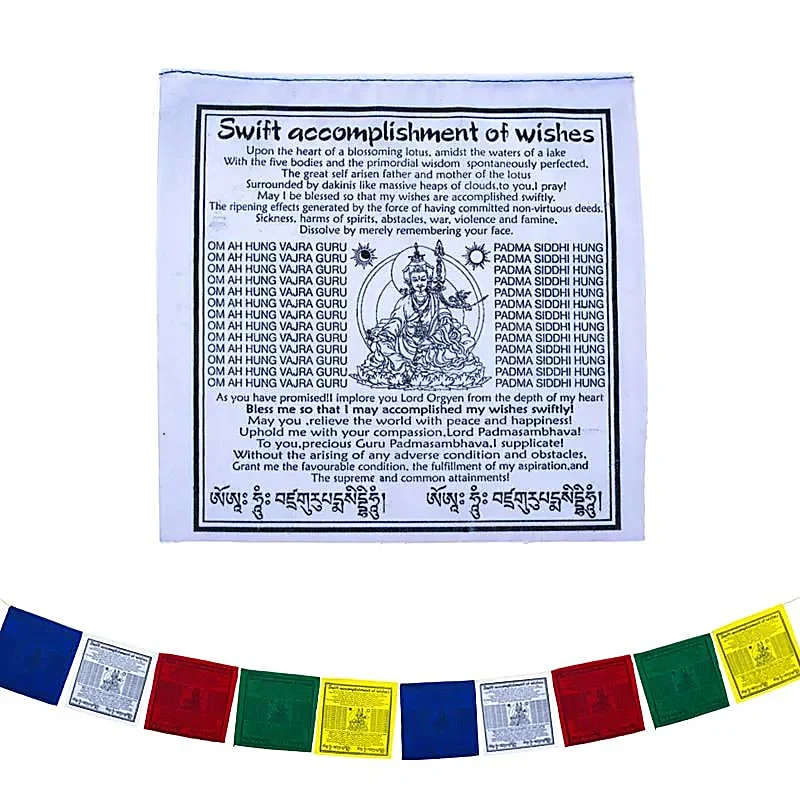 Tibetaanse gebedsvlaggen Guru Rinpoche
