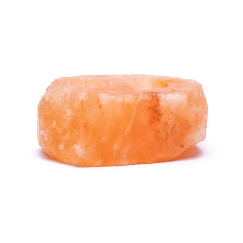 Zoutkristal sfeerlicht 2 waxinelichtjes